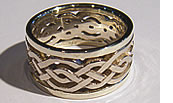 bordered celtic knot ring